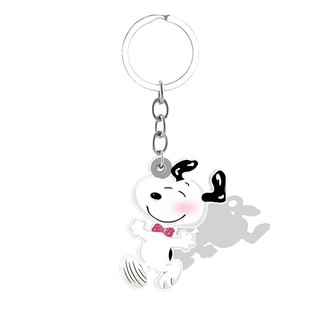 Xuyên biên giới phong cách nóng bỏng chú chó con dễ thương Snoopy móc khóa túi trẻ em quần áo móc khóa móc khóa mặt dây