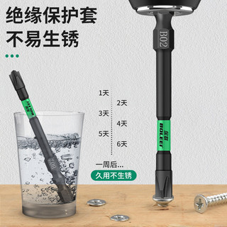 Đầu vít B02 thép cứng, chống trượt, dùng cho máy vặn vít, siết ốc vít trong sửa chữa [LXY-GJ1]