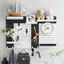Bảng lưu trữ DAYBREAK, Bảng chốt tiết kiệm không gian treo tường, có móc Giá trưng bày lưu trữ DIY cho nhà bếp Phòng ngủ Phòng học Phòng tắm