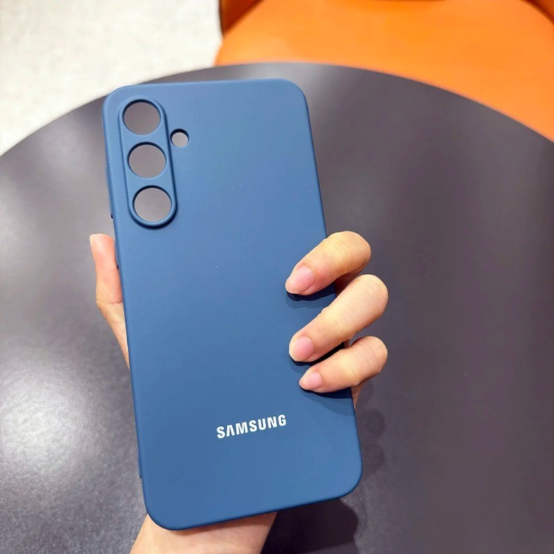 Ốp Điện Thoại Chính Hãng Lỏng Cạnh Thẳng Sang Trọng Trên Cho Samsung A54 A55 A56 A57 A70 A71 A72 A73 4G 5G Chống Rơi Full Cover Vỏ Điện Thoại Lỏng