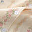 Bộ đồ ngủ dài tay sọc hoa nguyên chất dành cho nữ / Quần dài tay phong cách rừng có ve áo Cardigan Bộ đồ ngủ / Mùa xuân thu có thể mặc bên ngoài Bộ đồ Loungewear / Cotton nguyên chất thấm mồ hôi thoáng khí