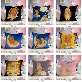 Vỏ gối vuông in hình một mặt lấp lánh dễ thương, Vỏ đệm Sofa sang trọng bằng vải Polyester / ngắn, Quà tặng trang trí nội thất cho gia đình và bạn bè (Không bao gồm chèn gối)