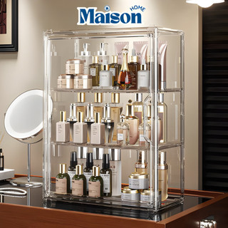 Tủ Trong Suốt Nhựa Arcrylic Bảo Quản Trưng Bày Nước Hoa Mỹ Phẩm Để Bàn Makeup Trang Điểm