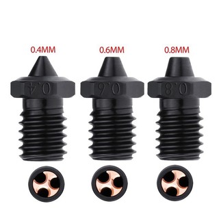 Phụ kiện máy in 3d E3D V6 Vòi phun thép cứng CHT Clone Vòi phun dòng chảy cao Chống mài mòn Vòi phun chịu nhiệt độ cao CQEG
