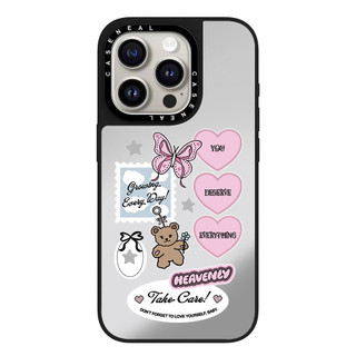 Ốp Điện Thoại Gương Chất Lượng Cao Nhãn Gấu Nhỏ Thích Hợp Cho iPhone 17ProMax 17pro 17 air 16promax 16 15promax 15 14promax 13 13promax Ốp Lưng Cứng Chống Rơi Thời Trang