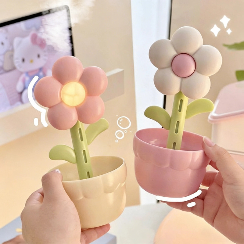 Máy Tạo Ẩm Hoa Để Bàn | Sương Lớn, Vận Hành Im Lặng | Kèm Đèn Ngủ Tạo Không Gian | Cho Bà Bầu&Em Bé