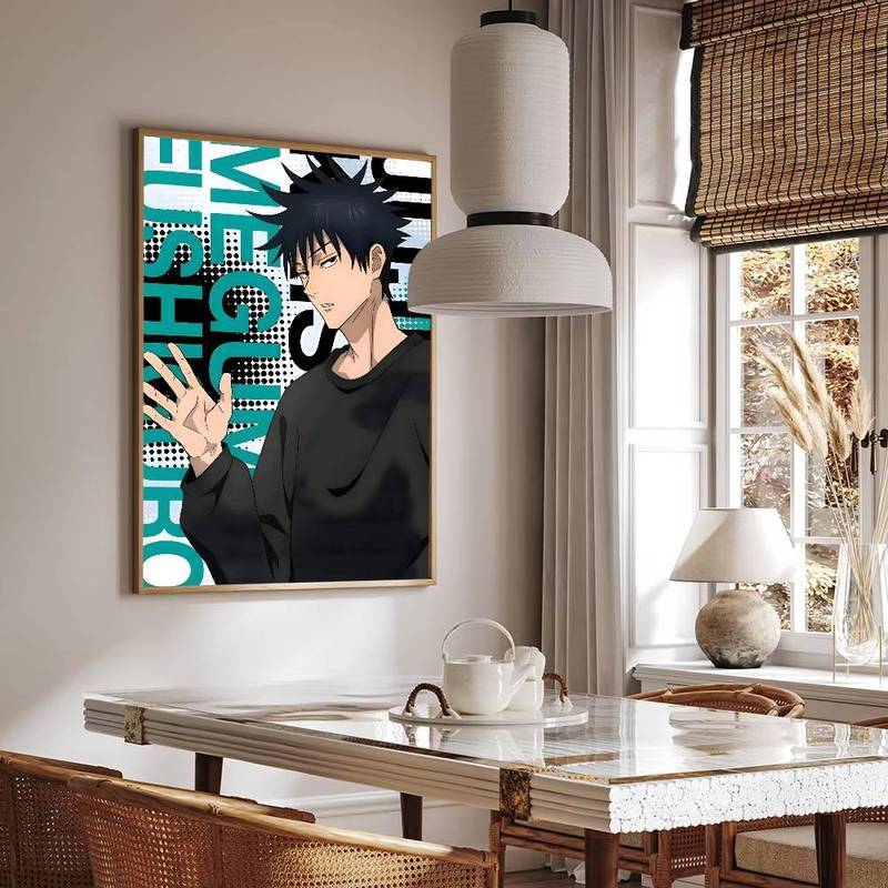 Fushiguro Megumi Anime Phim Canvas Tranh Nghệ Thuật Nhà Trang Trí Tường Canvas Poster
