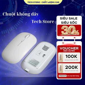 Tech Store Chuột bluetooth Không Dây Sạc Điện Thoại / Máy Tính Bảng / laptop / android Tím / Hồng / Xanh Lá Đậm