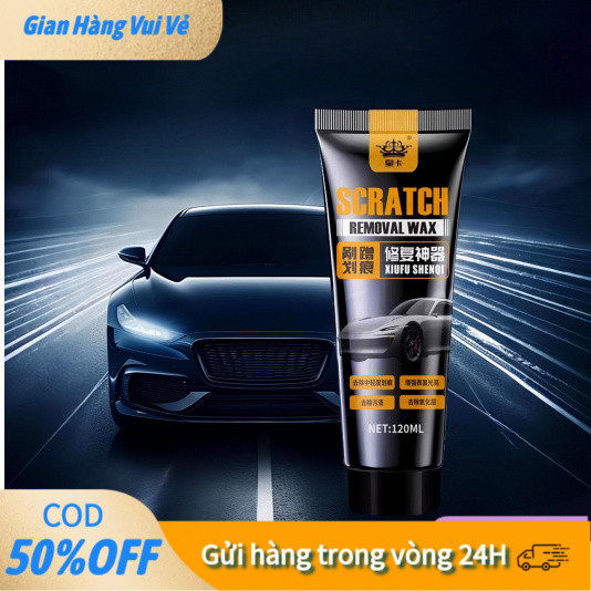 【48h】Sáp tẩy xước và đánh bóng xe giúp làm đầy vết trầy, tạo lớp bảo vệ chống trầy xước nhẹ cho lớp sơn bên ngoài.