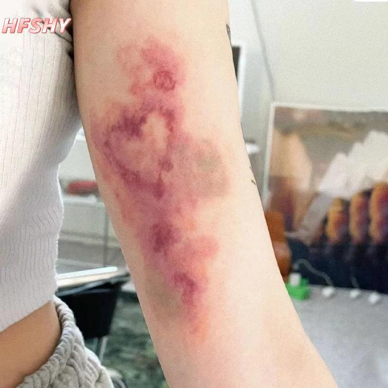 Hình xăm tạm thời Halloween chống thấm nước - Vết thương,bruising,cánh tay,mắt cá chân - Phù hợp cho cosplay