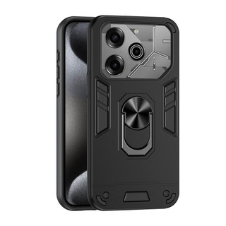 Dành Cho Tecno POVA 6 / 6 Pro Ốp điện thoại Thiết Kế Chiến Binh Lưng Cứng Có Giá Đỡ Nhẫn Chống Sốc Mềm TPU Nâng Cạnh Mỏng Bao