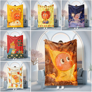 Chăn Flannel in hình một mặt Twinkle Twinkle, Chăn điều hòa gia đình dễ thương và mỏng, Chăn ngủ trưa, Món quà thiết thực cho trẻ em.