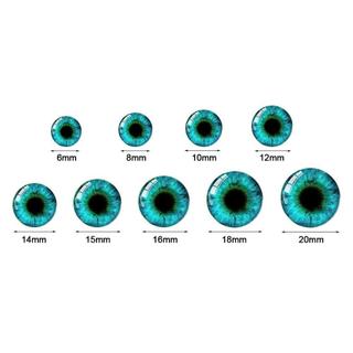 Risedot 20 Cái / 10 Đôi Mắt Thủ Công 6-20 mm, Nhựa Lấp Lánh, Phụ Kiện Búp Bê DIY