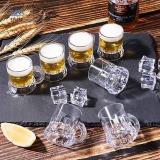 ELBBKG 5 / 10 Chiếc 30ml Cốc Bia Tay Cầm Nhỏ Nhựa Whisky Mini Cho Tiệc Cốc Thủy Tinh Barware Nhà Bếp Thanh Ăn Trang Trí Sân Vườn Mới
