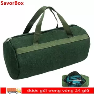 Bộ sắp xếp công cụ phần cứng SAVORBOX, Túi đựng dụng cụ túi xách bằng vải Canvas dày, Dụng cụ cầm tay Bộ công cụ sửa chữa ô tô dung tích lớn di động