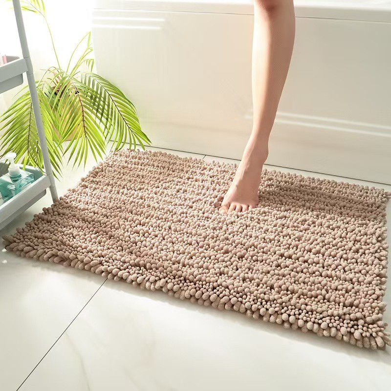 [Dày Dặn Cao Cấp] Thảm Lau Chân Sợi Chenille Chùm - Thảm Trang Trí Cửa Ra Vào & Phòng Ngủ Siêu Thấm Hút, Kháng Bẩn & Chống Trượt Tuyệt Đối