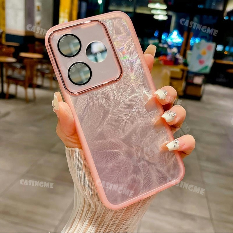 Realme Note 80 2026 Vỏ mềm silicon họa tiết lông vũ lấp lánh cho RealmeNote80 Realme Note80 Note 80 70 80x 5G 4G 2026 Vỏ điện thoại chống sốc Vỏ bảo vệ ống kính máy ảnh