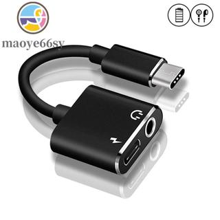 Bộ chuyển đổi tai nghe sạc cáp âm thanh MAOYE66SY Type C sang 3,5 Mm 2 trong 1