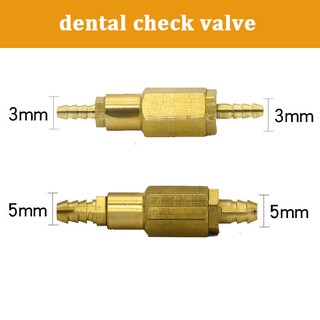 Van tuabin nha khoa Van kiểm tra một chiều Bộ điều chỉnh áp suất nước Phụ kiện ghế nha khoa 5MM & 3MM