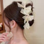 Thời Trang Hàn Quốc - Kẹp Tóc Ngọc Trai Lưới và Nơ cho Bé Gái