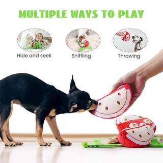 Dog Snuffle Toy Interactive plush squeaky toy for puppies, great for foraging training and stress relief