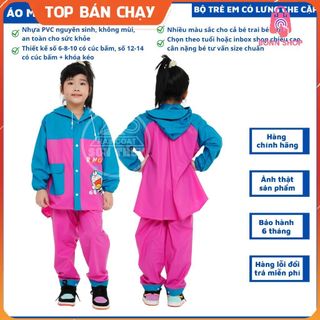 Áo Mưa Bộ Cho Bé Bộ Quần Áo Mưa Sơn Thủy Cho Bé Trai ,Bé Gái Đi Học. An Toàn ,Siêu Dai, Chống Thấm bonshop