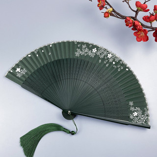 Quạt gấp cổ điển phong cách Trung Quốc / quạt di động mùa hè dành cho nữ, quạt gấp múa Hanfu qipao 507 ❈ 🇾