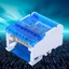 【 CH 】 125A 500V Rail Mount Terminals Block Box 4 lớp 24 đầu ra cho tủ