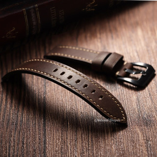 Dành Cho Panerai Vintage Da Bò Dây Đeo Đồng Hồ 18 / 20 / 22 / 24 / 26mm Phát Hành Nhanh Da Thật Chính Hãng Dây Đồng Hồ Thông Minh Vòng Tay Cho Nam Nữ Diver Phong Cách Retro