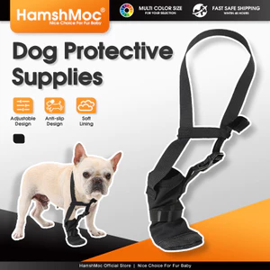 HamshMoc Boot Bảo Vệ Thú Cưng Để Chăm Sóc Vết Thương Chân Chó Bao Thoáng Khí Có Thể Điều Chỉnh Chống Trơn Trượt Cho Chó Bị Thương