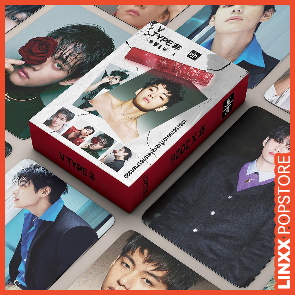 LINXX 55 Chiếc Lomo Cards BTS Kpop Boy Band Photocards Set Hàn Quốc Idol Fan Sưu Tập Thẻ Hallyu Ngôi Sao Kỷ Niệm Cho Người Hâm Mộ Quà Tặng Sinh Nhật Ngày Lễ Bộ Sưu Tập Kpop Thêu Sò