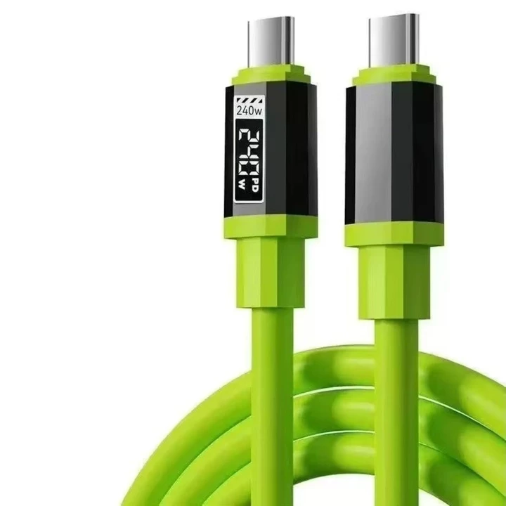 Cáp sạc nhanh GASH, Cáp dữ liệu sạc nhanh 1m / 1.5m / 2m PD 240W Type-C sang Type-C, Màn hình nguồn di động Cáp dữ liệu sạc nhanh công suất cao để sạc – 3