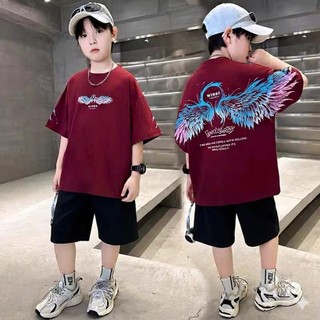BỘ QUẦN ÁO CỘC TAY HÈ BÉ TRAI "ANGEL" 20-46KG Bộ cộc tay, Đồ bộ bé trai, quần áo bé trai TT5