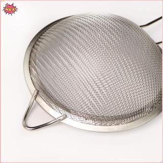 N & X 3 Bộ rây bột lưới mịn bằng thép không gỉ có tay cầm để nướng bánh bột sàng Phụ kiện lọc nấu ăn nhà bếp.