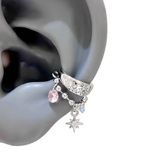 Bông tai zircon hình bát giác ngôi sao đa năng, thiết kế ngọt mát
