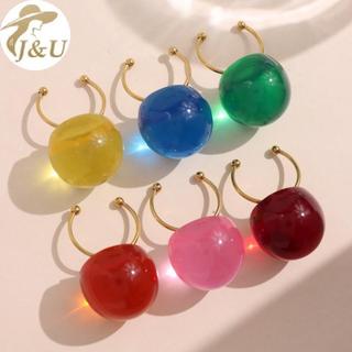 Nhẫn Mở Đá Trong Suốt từ Nhựa và Thép Không Gỉ - Phù Hợp cho Nữ và Bé Gái