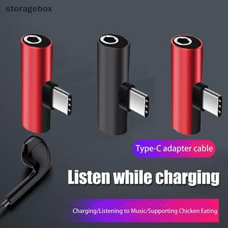 [Hộp lưu trữ] Bộ chuyển đổi kim loại tai nghe USB Type-C sang 3,5 Mm với âm thanh Aux Ja đến nhiều mẫu điện thoại Sạc / Nhạc / Gọi Đẹp