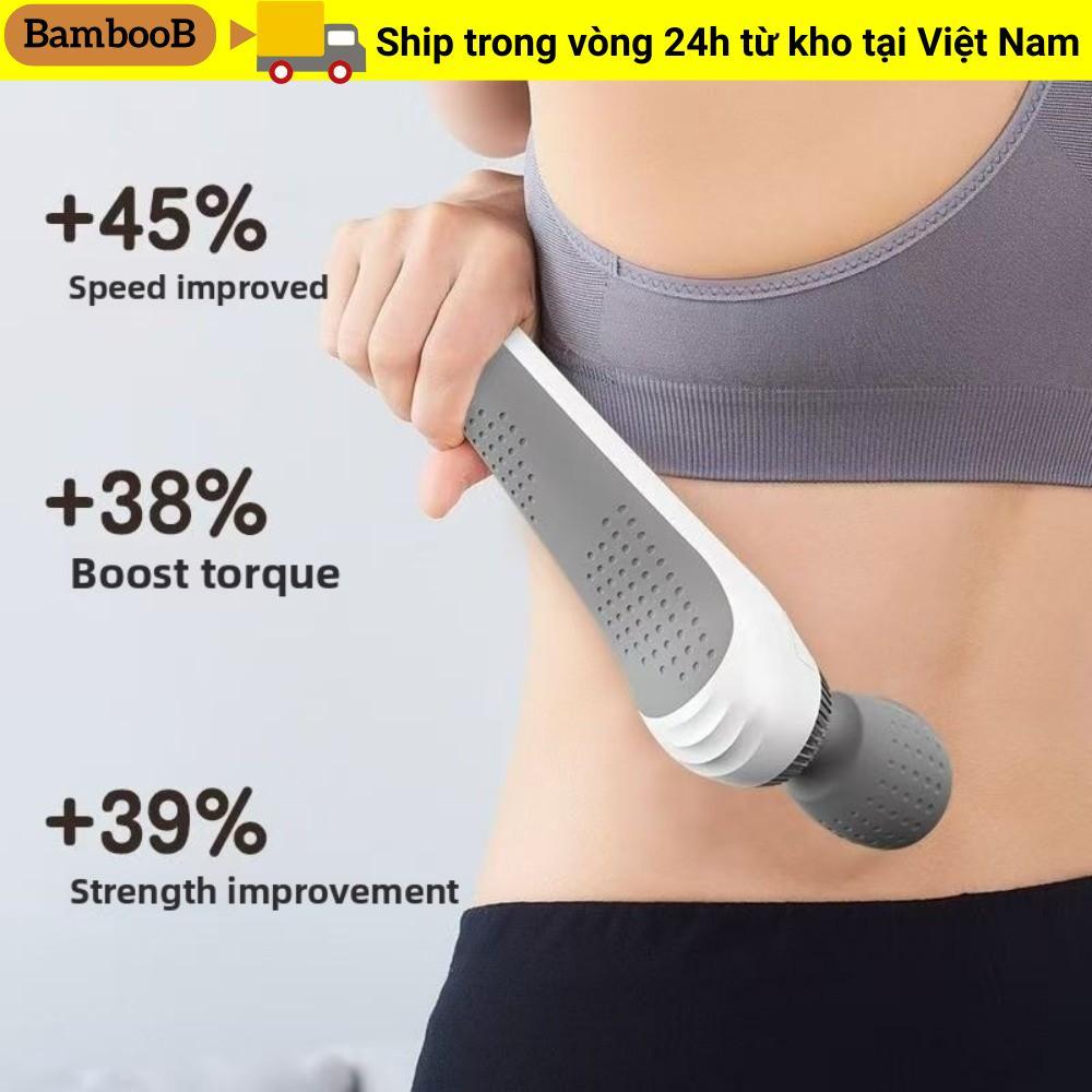 Hiện vật massage BAMBOOB, Dụng cụ massage Mini rung cầm tay, Thư giãn toàn thân ABS có thể sạc lại nhanh Dụng cụ massage điện chân eo