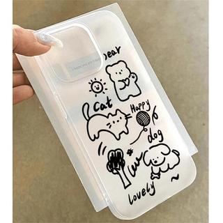 Mặt trận graffiti đáng yêu dành cho 16 trường hợp iPhone 17Air 14 13 11Pro