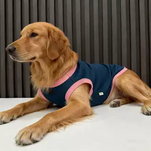 【Ready Stock】 Summer Large Dog Labrador Golden Retriever Alaska Samoyed Handsome Pet Clothes Thin Clothing Vest w9nz