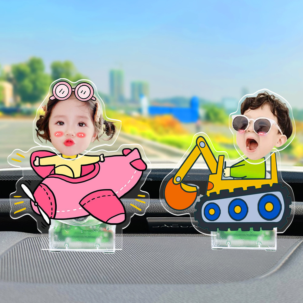 Xe lắc đầu đồ trang trí tùy chỉnh hình đại diện cặp đôi hình ảnh bàn trang trí nội thất xe ô tô ĐH