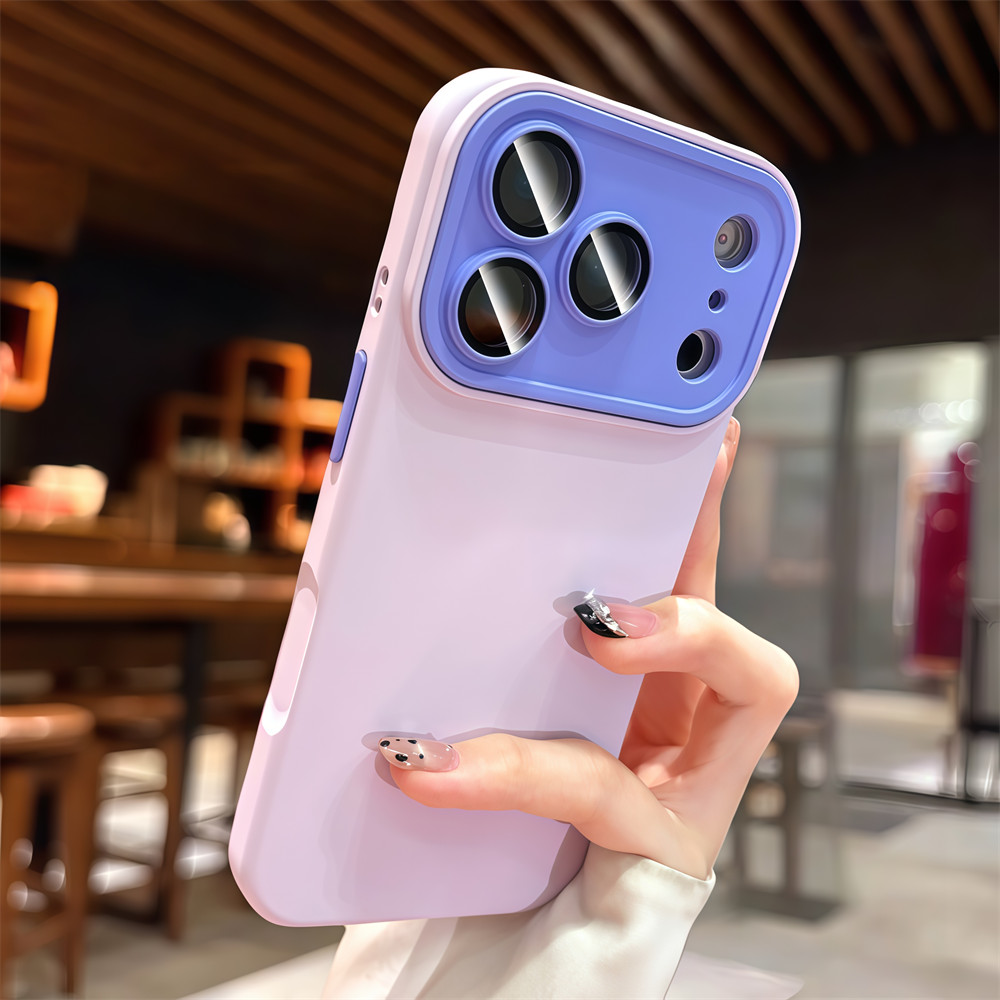Ốp Điện Thoại Tương Phản Chất Lượng Cao Cho iPhone 17 Pro Max 13 14 15 16 Pro Max Ống Kính Bảo Vệ Camera Vỏ Chống Sốc Vỏ Mềm Vỏ Bảo Vệ Điện Thoại