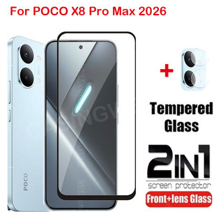 Bảo Vệ Màn Hình Cho POCO X8 Pro Max 4G 5G 2026 Full Cover Kính Cường Lực Trong Suốt HD Bảo Vệ Chống Trầy Xước Phim