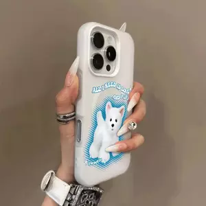 Chiếc chó con đáng yêuphù hợpvớivỏ điện thoại16iPhone17Air,haitrong mộthút từ14/11Pro