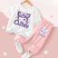My Melody Hoạt Hình Dễ Thương Trẻ Em Trang Phục Hai Mảnh Áo Thun Tay Ngắn Và Quần Dài Đồ Chơi Đi Học