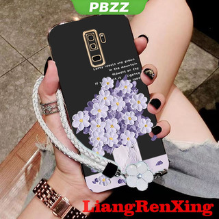 Ốp lưng samsung s9 plus samsung s9 ốp điện thoại hoạt hình hoa Vỏ mềm mạ điện silicon chống sốc Vỏ mịn thiết kế mới DDYHHS01