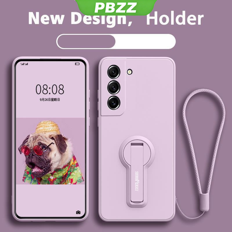 ốp lưng Ốp điện thoại Samsung S21 FE Samsung S21 Ultra Samsung S21 Plus Ốp mềm Ốp chống sốc mịn bảo vệ silicon lỏng thiết kế mới 360 ° với giá đỡ ytxzzj01 đẹp viền vuông cute