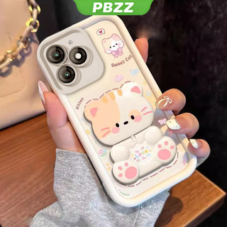 Ốp Lưng Cho itel A70 itel s23 plus s23 + Vỏ Điện Thoại Vỏ Mềm Silicon Chống Sốc Thiết Kế Mới Thẩm Mỹ Mèo Hoạt Hình Có Giá Đỡ Cho Gương JTMMZJ01