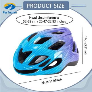 Mũ bảo hiểm xe đạp bé trai Perfeclan Nhẹ có thể điều chỉnh phù hợp với thiết bị bảo vệ thông gió cho xe đạp leo núi và trượt ván