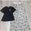 Sét bộ quần Hoạ tiết mèo ki ti+áo Phông CROPTOP ki ty in nguuc hàn quốc-chang3158quanaao